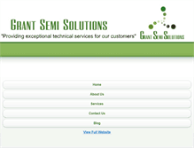 Tablet Screenshot of grantsemisolutions.com